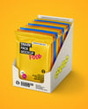 Small Display Box with Glossy Snacks Mockup