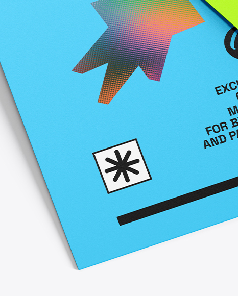 Paper Hang Tag Mockup – Top View