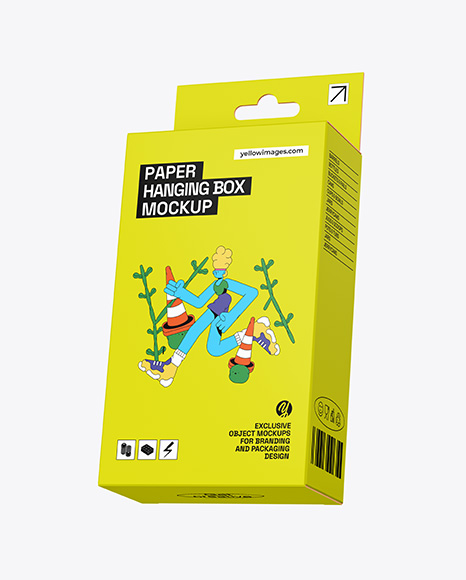 Paper Hanging Box Mockup
