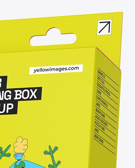 Paper Hanging Box Mockup