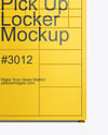 Pick Up Locker Mockup - Front View