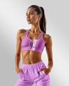 Woman Wearing Sports Bra and Sweatpants Mockup