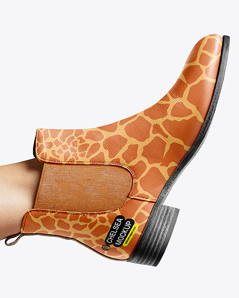 Chelsea Boots on Woman's Legs Mockup