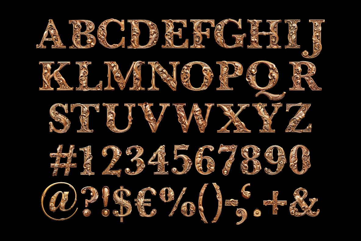 Royal Gold Font
