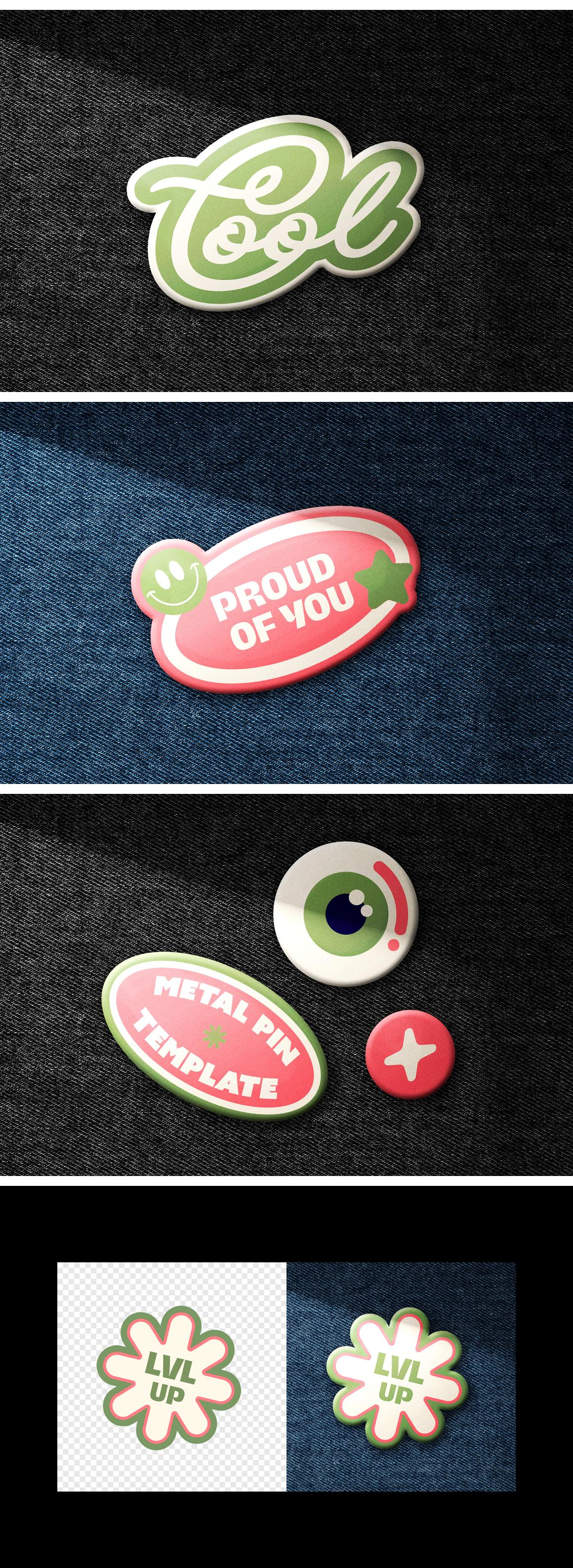 Badge Pin Mockup