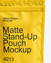 Matte Stand-Up Pouch Mockup