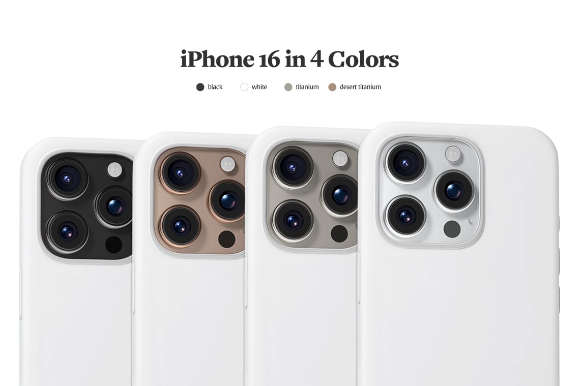 iPhone 16 Pro &amp; 16 Pro Max Case Animated Mockups