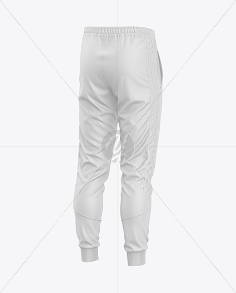 Men’s Pants Mockup - Back Half Side View