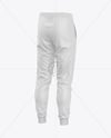 Men’s Pants Mockup - Back Half Side View
