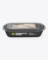 Kraft Paper Food Container in Paper Sleeve Mockup