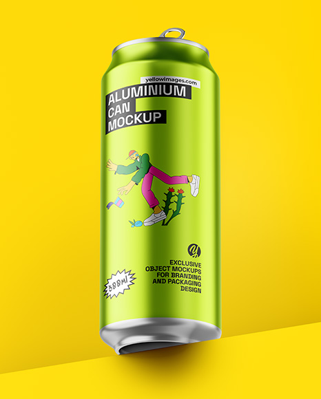 Aluminium Drink Can Mockup