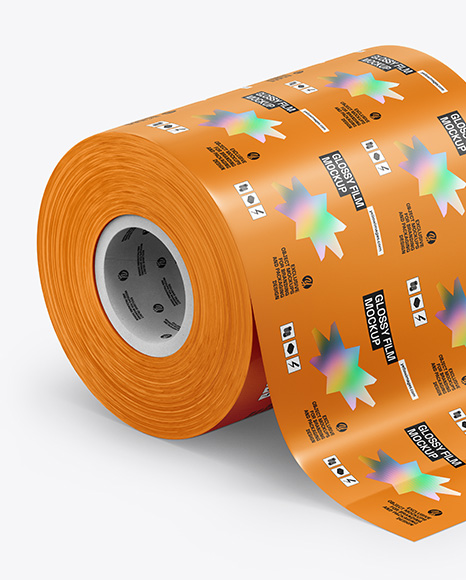 Glossy Film Roll Mockup