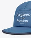 Twill Snapback Cap Mockup - Half Side View