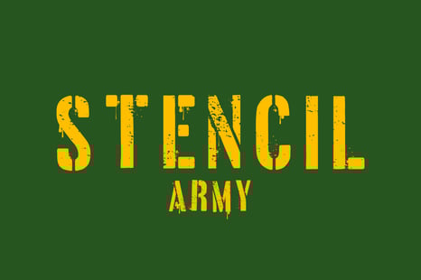 Stencil Army Font - Fonts