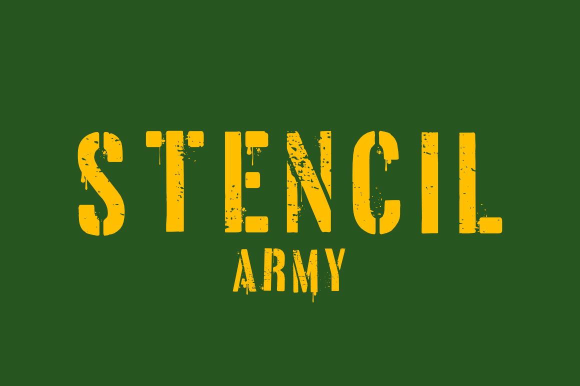 Stencil Army Font