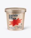 Kraft Paper Ice Cream Cup Mockup