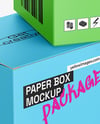 Three Paper Boxes Mockup