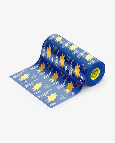 Glossy Film Roll Mockup