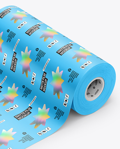 Matte Film Roll Mockup