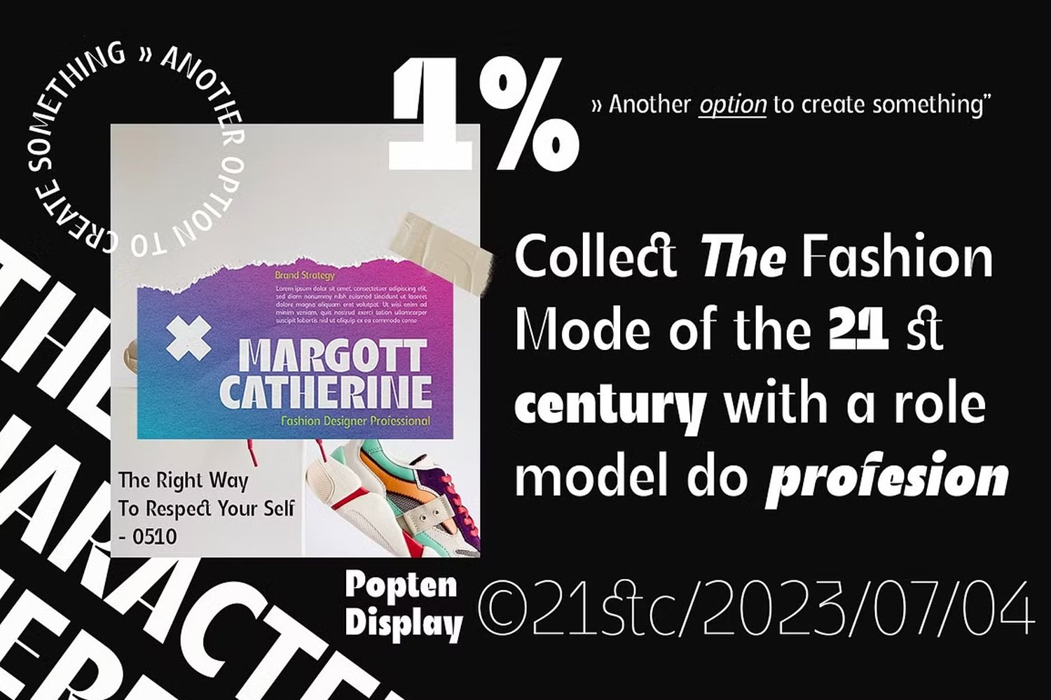 Popten Display Family Font