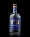 Oslo Dry Gin Bottle on Black Background Mockup