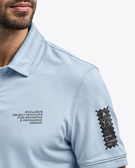 Man in a Polo Shirt and Pants Mockup