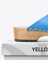 Clog Shoe with Box Mockup