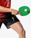 Man Wearing Table Tennis Uniform Mockup