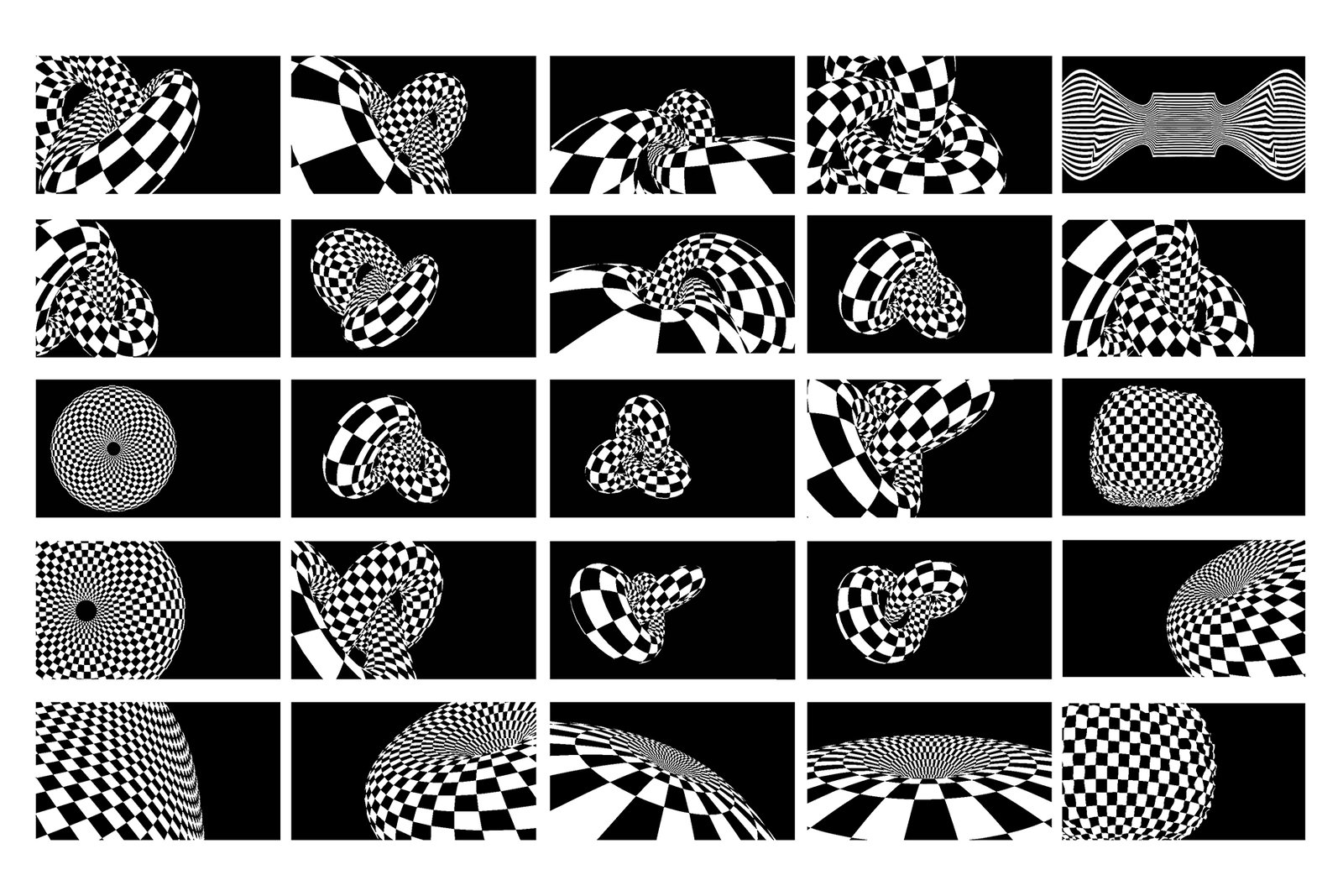 Op Art - Vector Backgrounds Bundle