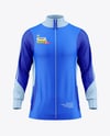 Long Sleeve Training Jacket Mockup - Front View