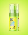 Cosmetic Bottle with Pump Mockup