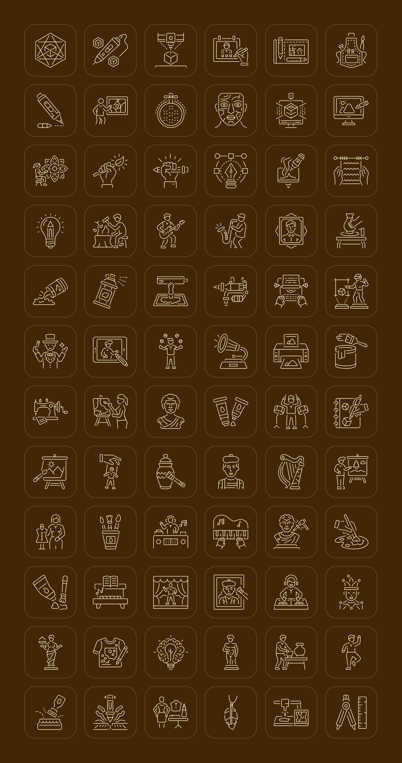Artistic Icons Set