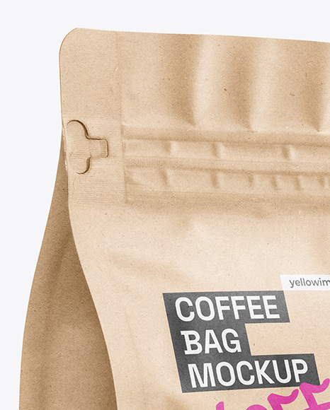 Kraft Paper Coffee Bag Mockup