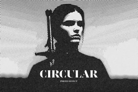Circular Grunge Hafltone Effect - Add-Ons