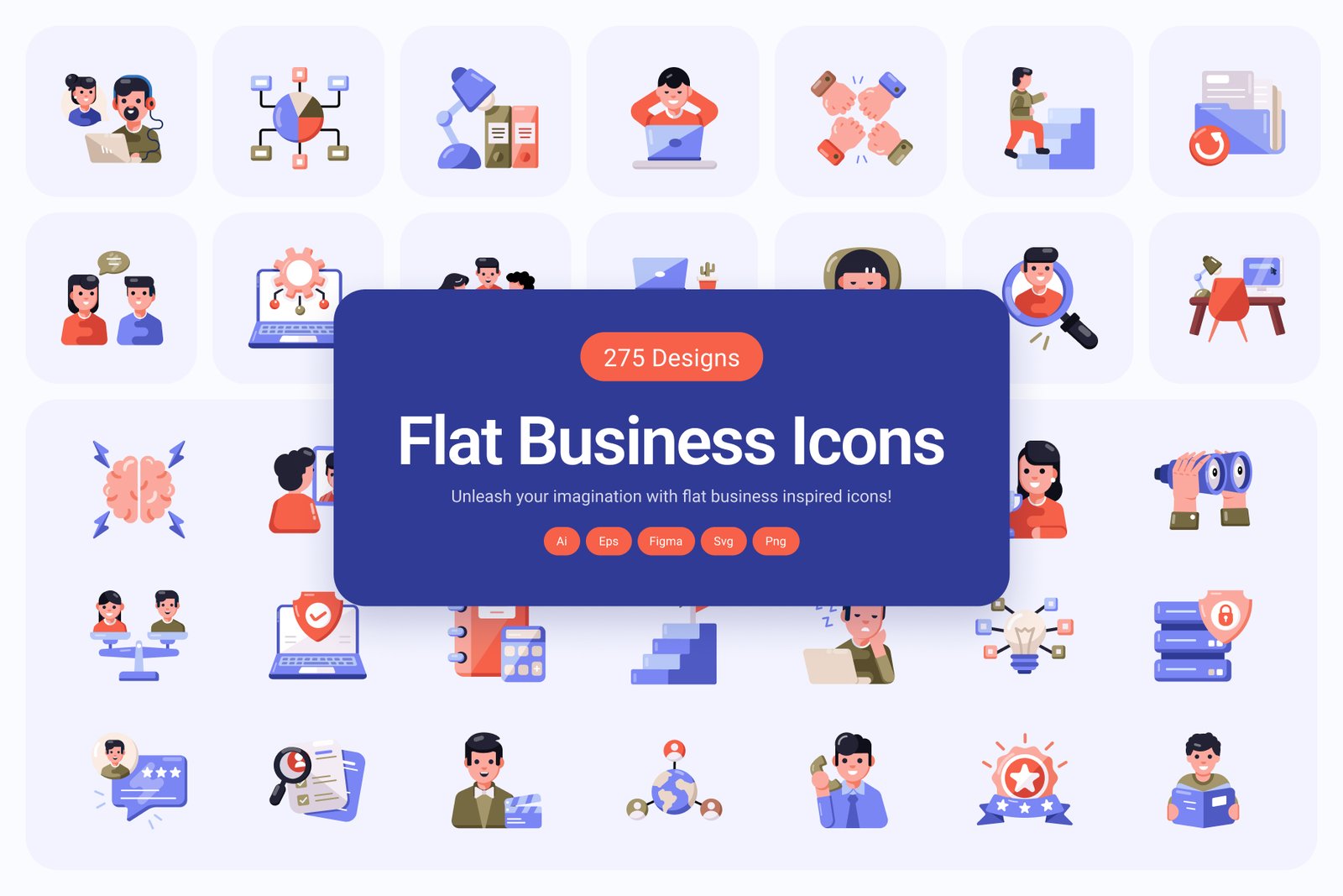 Flat Business Icons Bundle