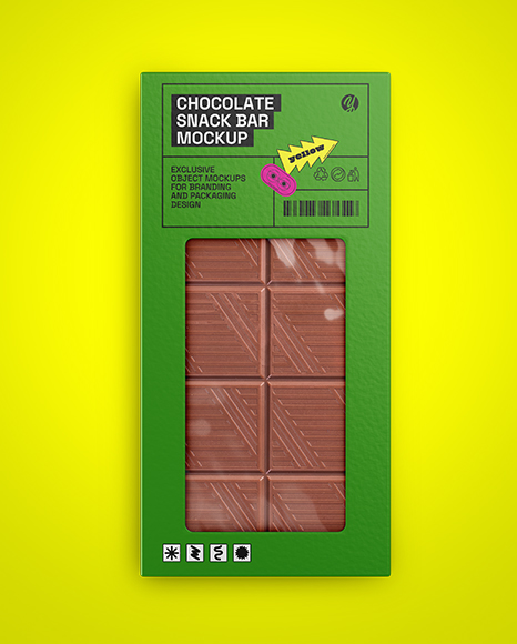 Milk Chocolate Bar Mockup