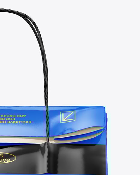 Glossy Paper Bag Mockup