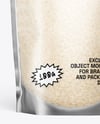 Frosted Stand-Up Pouch w/ Rice Mockup
