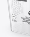 Clear Plastic Cup with Paper Holder Mockup