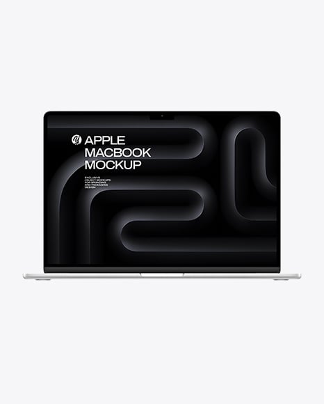 16-inch Silver MacBook Pro Mockup