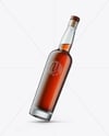 Tall Cognac Bottle Mockup