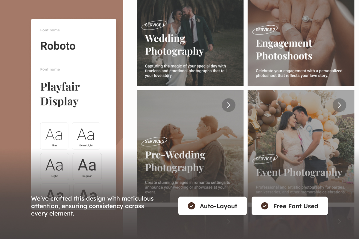 Elegant Photographer Portfolio Landing Page