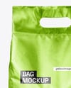 Metallic Bag with Handle Mockup