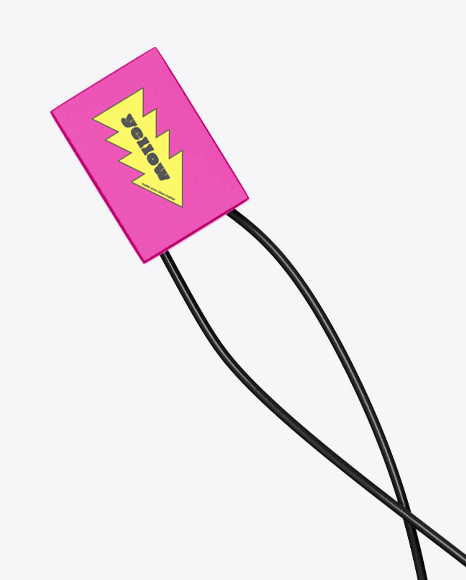 Paper Hang Tag Mockup – Front View