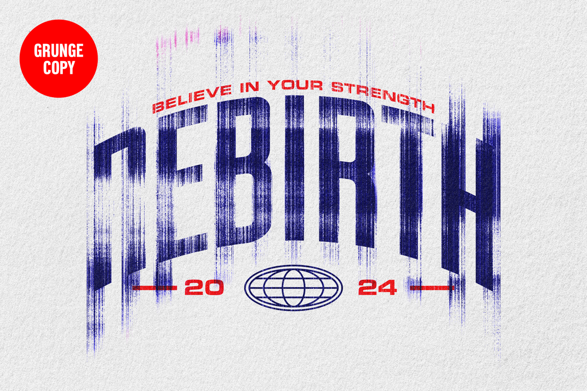 Grunge Copy Text &amp; Logo Effect