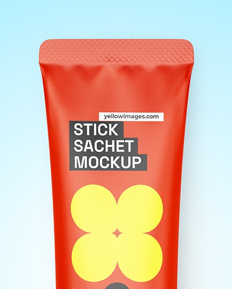 Matte Stick Sachet Mockup