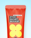 Matte Stick Sachet Mockup