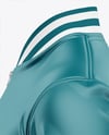 Satin Varsity Zip-Up Jacket Mockup