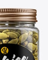 Plastic Jar with Cardamom Pods Mockup