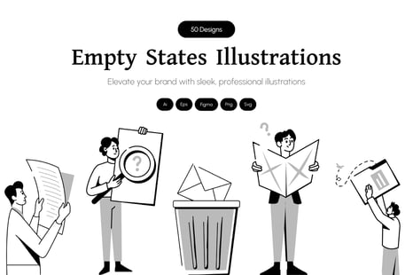 Empty States Illustration Art - Dashboard